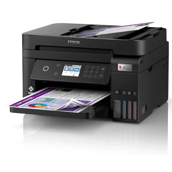 Impresora Multifuncional de Tinta Epson EcoTank L6270, C11CJ61301, Imprime, Escanea, Copia, LAN, Wi-Fi - Imagen 2