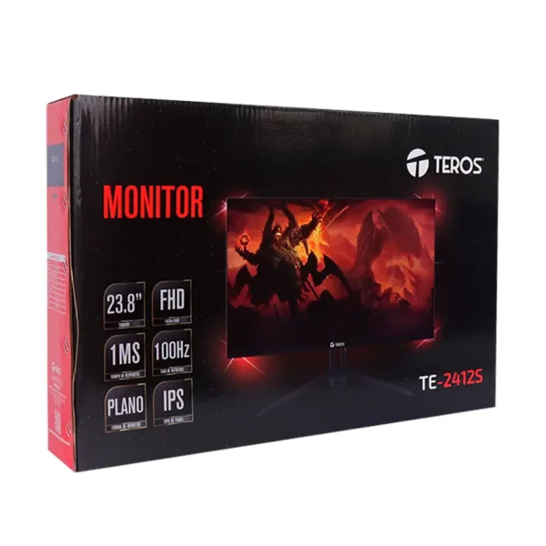 Monitor Plano TEROS TE-2415S, 23.8" FHD IPS, HDMI, DP - Imagen 4