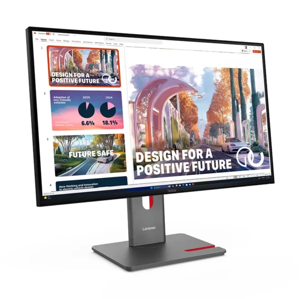 Monitor Plano ThinkVision P27QD-40, 27", WLED IPS QHD, 2560 x 1440, 120Hz, 1 x HDMI, 1 x DP, 64B3GAR2LA - Imagen 2