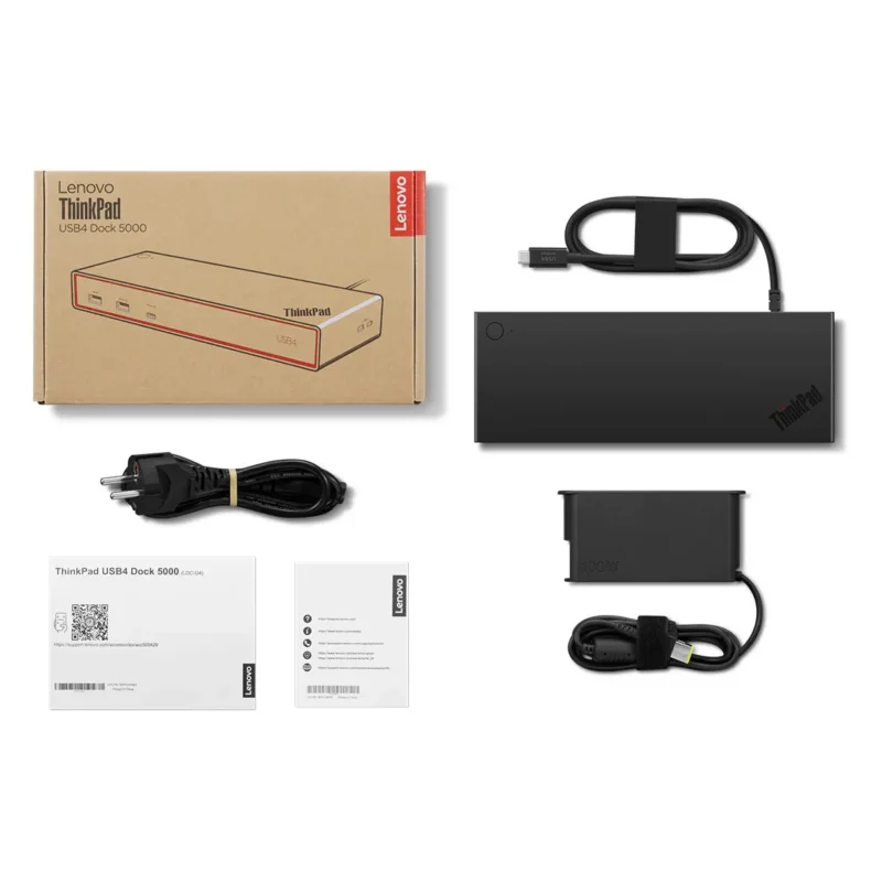 Lenovo ThinkPad USB4 Dock 5000 135W, 40BF0135US-7 Lenovo ThinkPad USB4 Dock 5000 135W, 40BF0135US-7