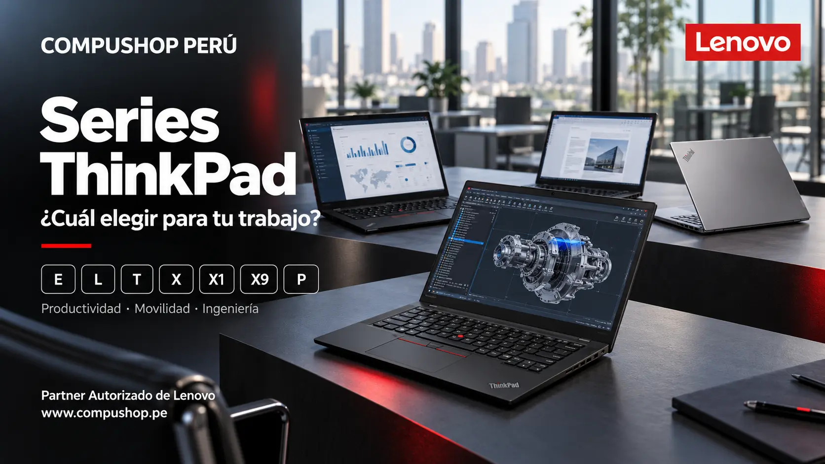 Comparación de las series Lenovo ThinkPad para empresas y profesionales